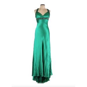 Panoply Green Sleeveless Cocktail Dress - Size 12, Formal Elegance